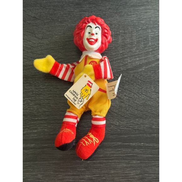 NWT Vintage 2002 Ronald McDonald Finger Puppet Doll Toy 6‎ Inch - Picture 1 of 7